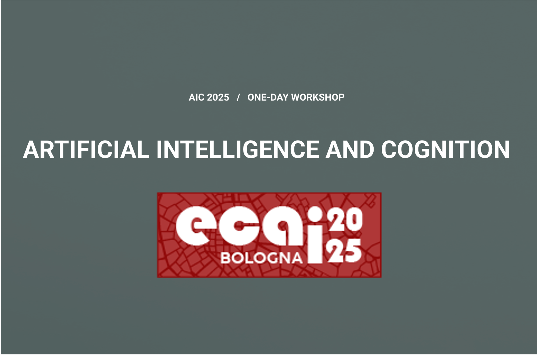New paper accepted at ECAI Workshop