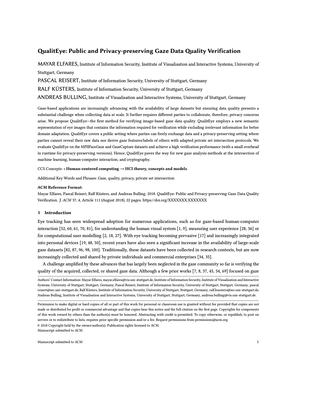 QualitEye: Public and Privacy-preserving Gaze Data Quality Verification